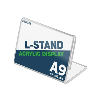 L-Stand Bredformat Akryl Skilteholder - A9