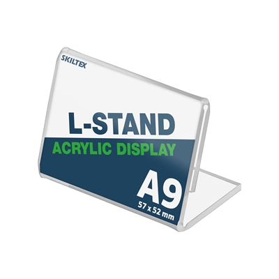 L-Stand Bredformat Akryl Skilteholder - A9