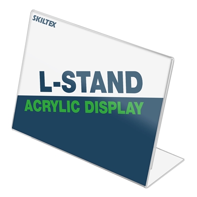 L-Stand Akryl Skilteholder i Bredformat