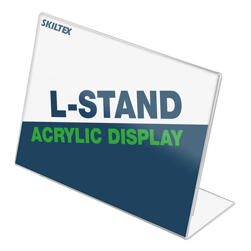 L-Stand Akryl Skilteholder i Bredformat