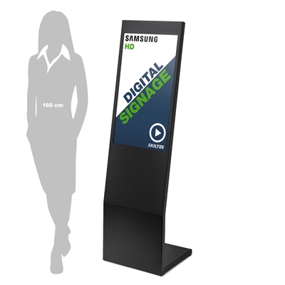 L-Stand Digital skilt med 32" Skærm - Sort