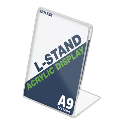 L-stand højformat akryl A9 holder