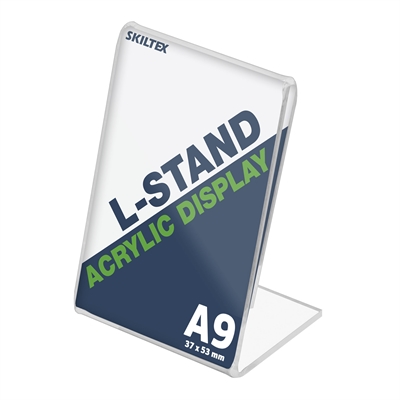 L-stand højformat akryl A9 holder