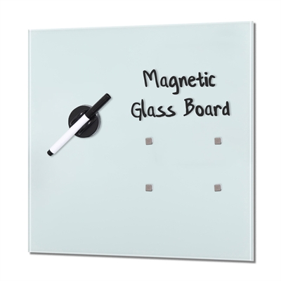 Glastavle magnetisk - 35x35 cm
