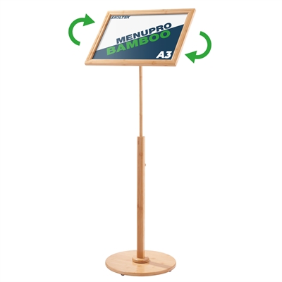 MenuPro Bambus Infostand - A3