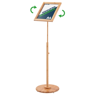 MenuPro Bambus Infostand - A4
