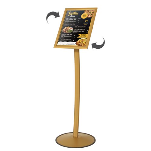 MenuPro Curved Guld Infostand - A3