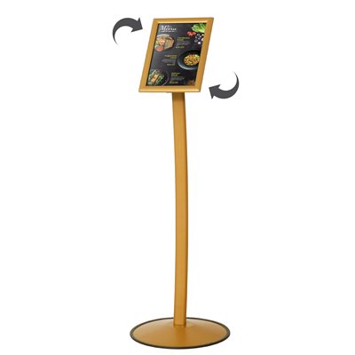 MenuPro Curved Guld Infostand - A4