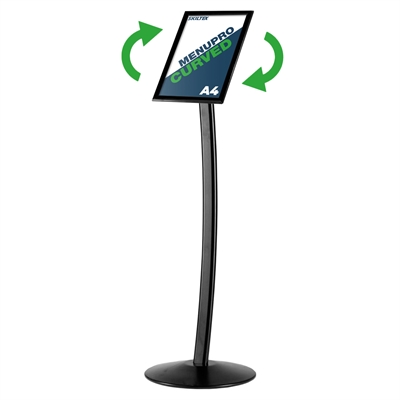 MenuPro Curved Sort Infostand - A4