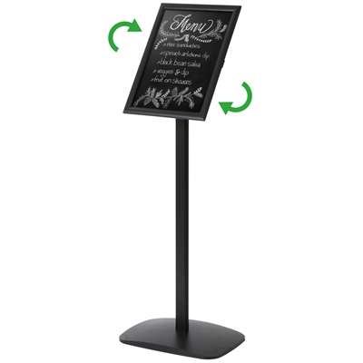 Menupro Sort Kridttavle Infostander - A3