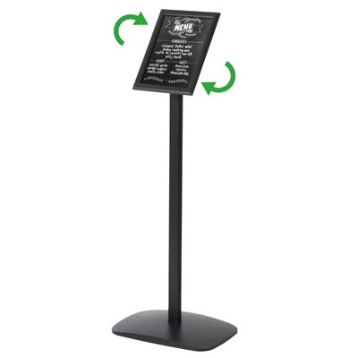 Menupro Sort Kridttavle Infostander - A4