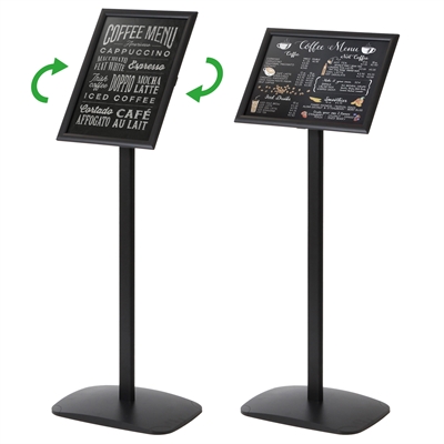 Menupro Sort Kridttavle Infostander