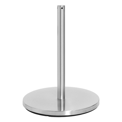 Museo afspærringsstolpe 45 cm - Børstet rustfrit stål