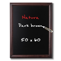 Natura Dark Brown kridttavle til væg - 50x60 cm