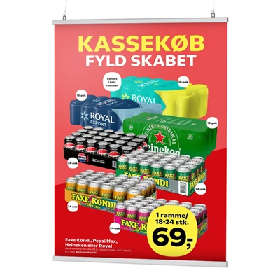 Plakatlister med 22mm klemme-profil