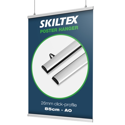 Plakatophæng A0 - 85 cm | 26mm klik-profil 
