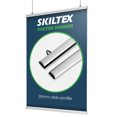Plakatophæng med 26mm klik-profil