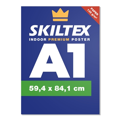 Premium indendørs plakat med eget tryk - A1