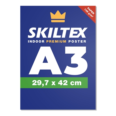 Premium indendørs plakat med eget tryk - A3