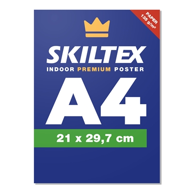 Premium indendørs plakat med eget tryk - A4