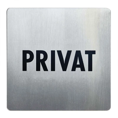 Privat Pictogram - 90x90 mm