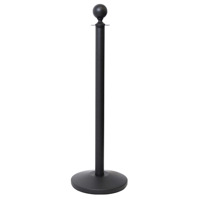 RopePro Ball afspærringsstolpe - Sort