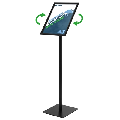 SKILTEX Sort Vandsikker Infostand - A3