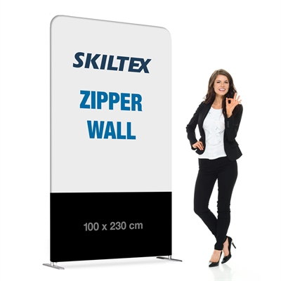 Zipper Wall Straight - 100x230 cm - Inkl. print på begge sider
