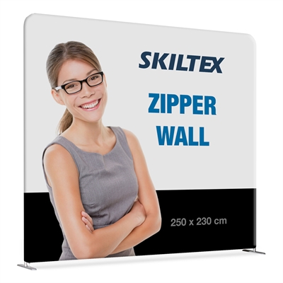 Zipper Wall Straight - 250x230 cm - Inkl. print på begge sider