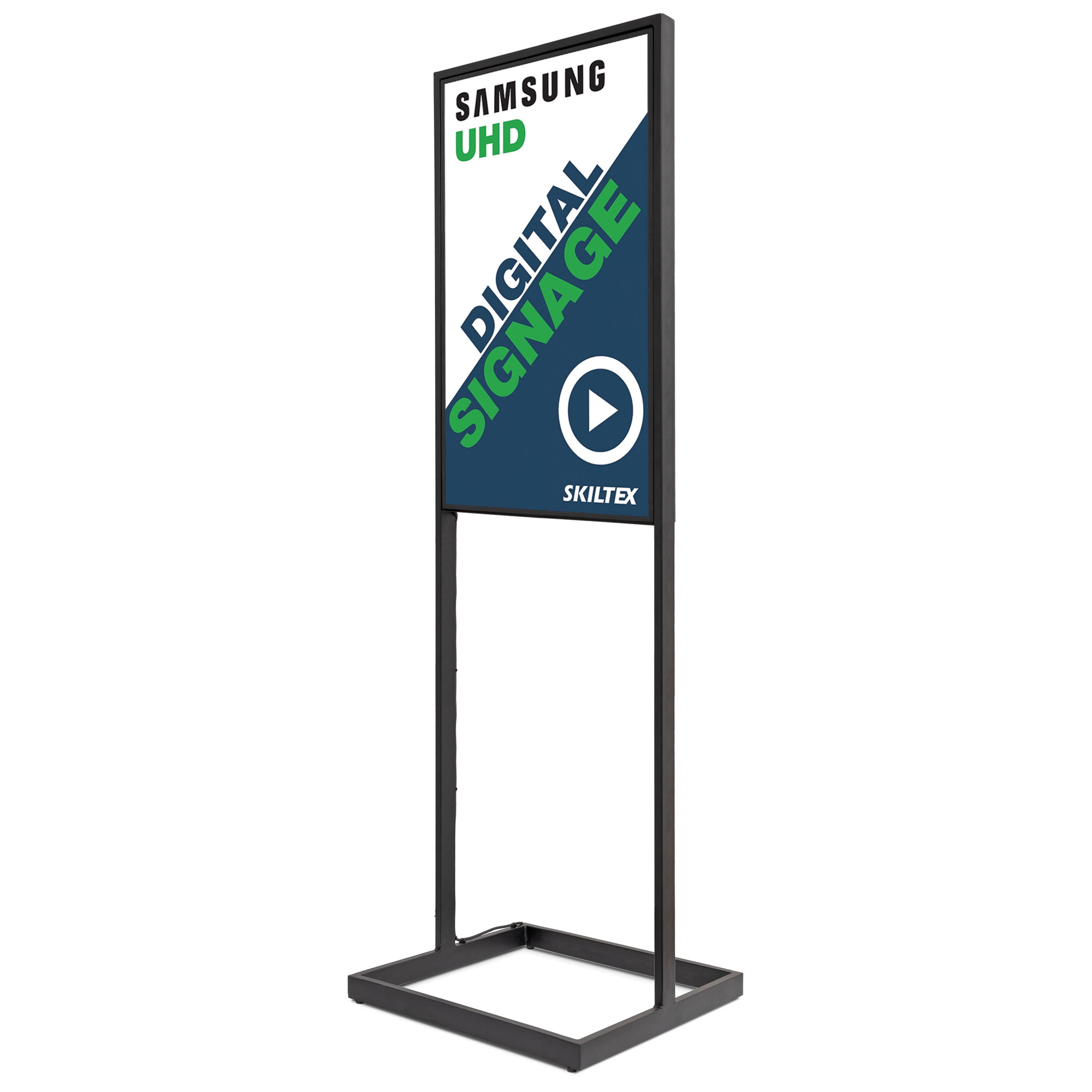 Sky Totem Digital Skilt med 43" Skærm - Sort