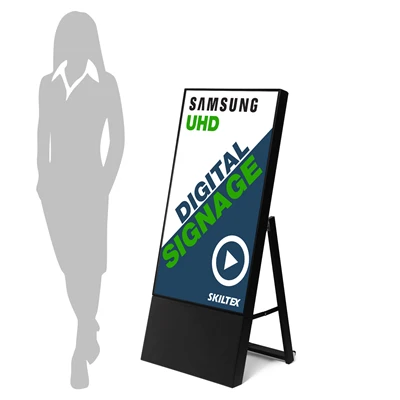 Smart-Line Digital A-skilt med 43" Skærm - Sort