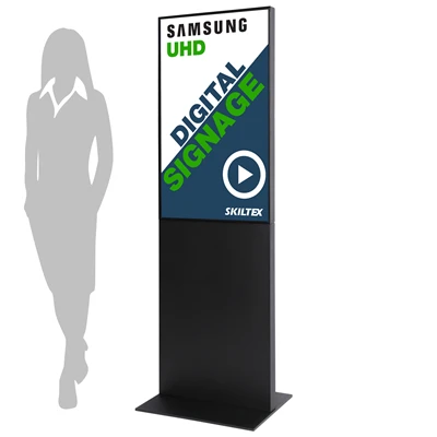 Smart-Line Totem Digital Skilt med 43" Skærm - Sort