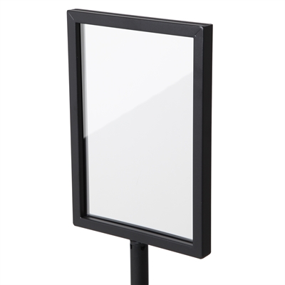 Sort Plakatramme til Museo afspærringsstolper - A4