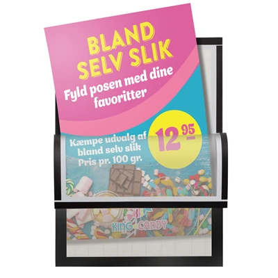 Selvklæbende Magnetrammer - Sort