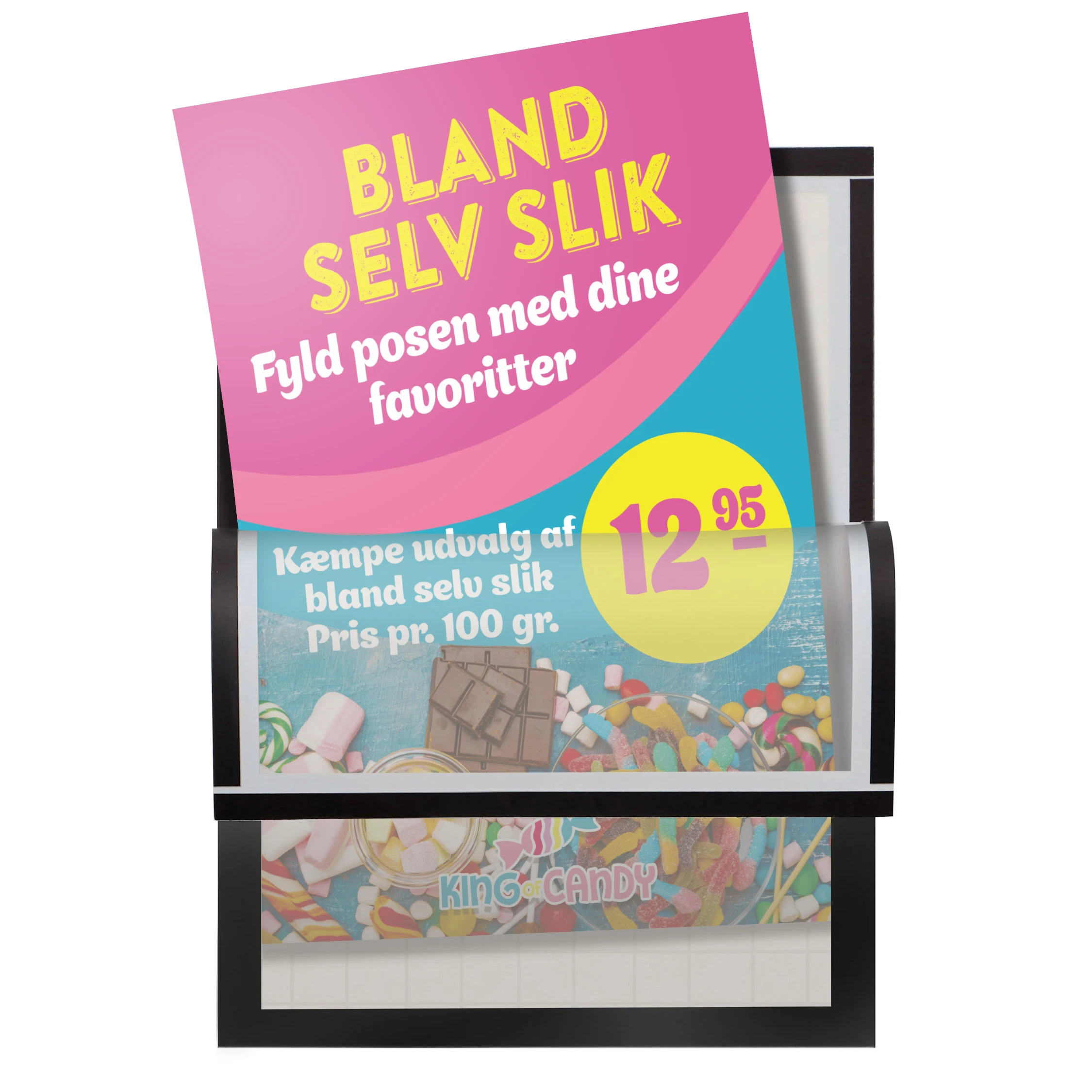 Selvklæbende Magnetrammer - Sort