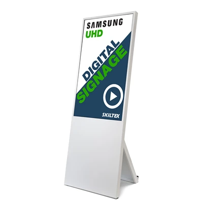 Spectrum Digital A-skilt med 43" Skærm - Hvid