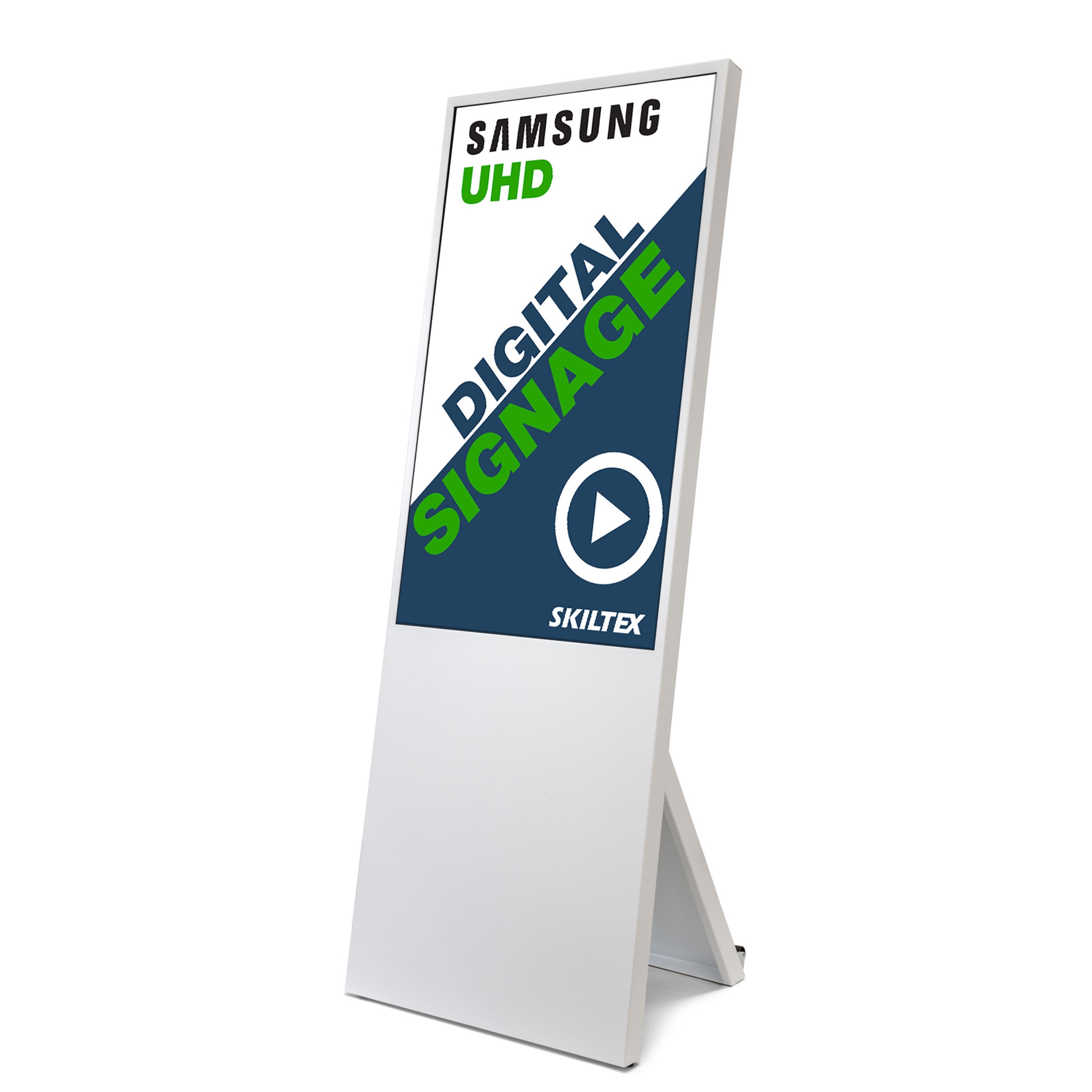 Spectrum Digital A-skilt med 43" Skærm - Hvid