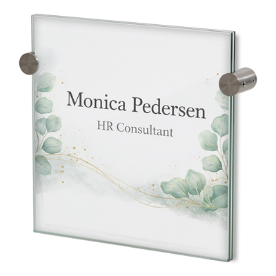 Stando Glasskilt - 15x15 cm