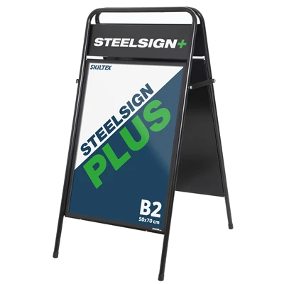SteelSign PLUS Sorte A-skilte