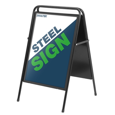 SteelSign Sort A-skilt - 50x70 cm