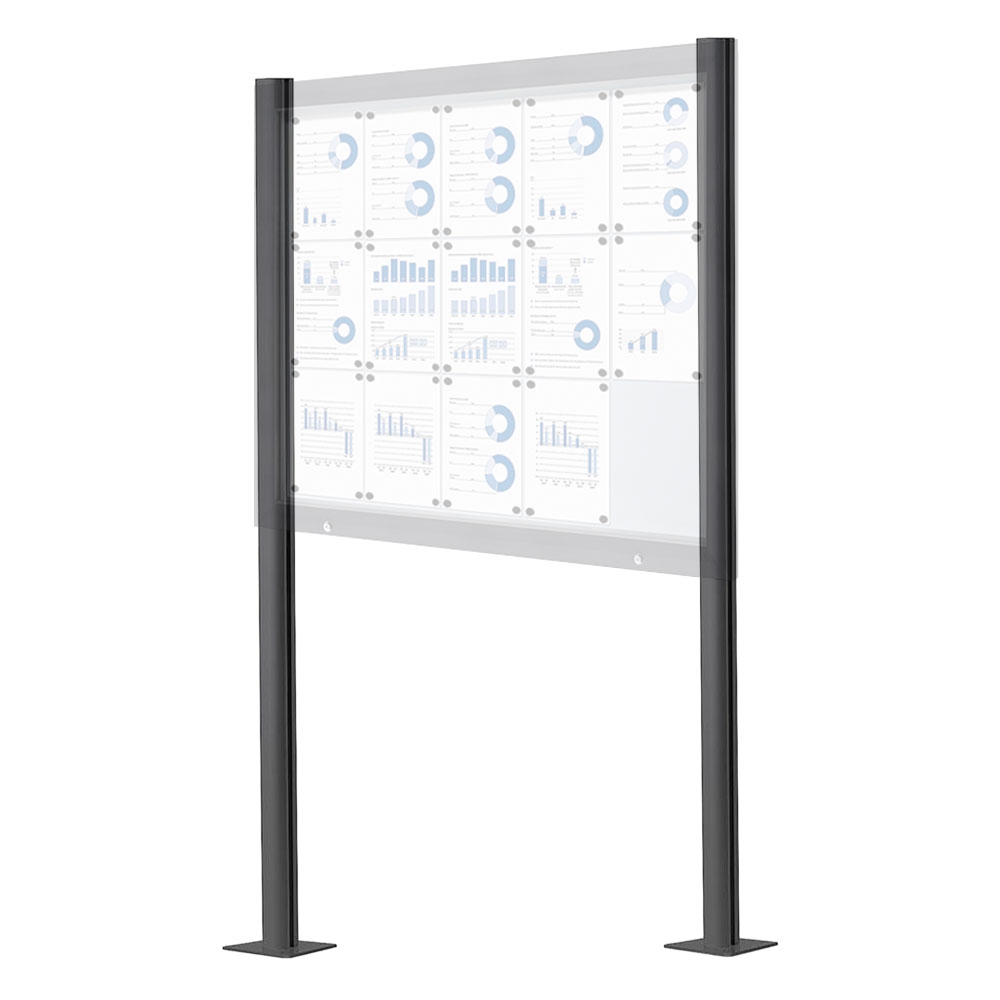 Stolper til Premium outdoor opslagsskabe - Antracit