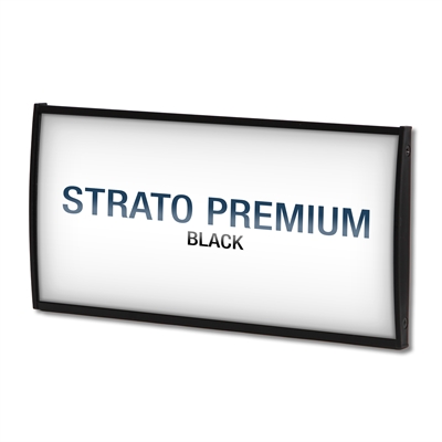 Strato Premium Sort Kontorskilt / Dørskilt - 109x210 mm