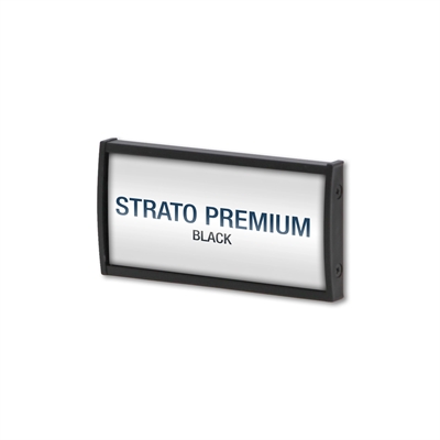 Strato Premium Sort Kontorskilt / Dørskilt - 56x105 mm