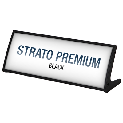 Strato Premium Sort Bordskilt - 74x210mm