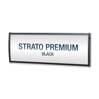 Strato Premium Sort Kontorskilt / Dørskilt - 53x150mm