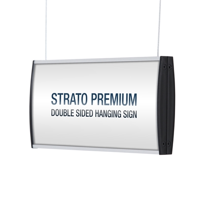 Strato Premium Dobbeltsidet Nedhængsskilt - 105x600 mm