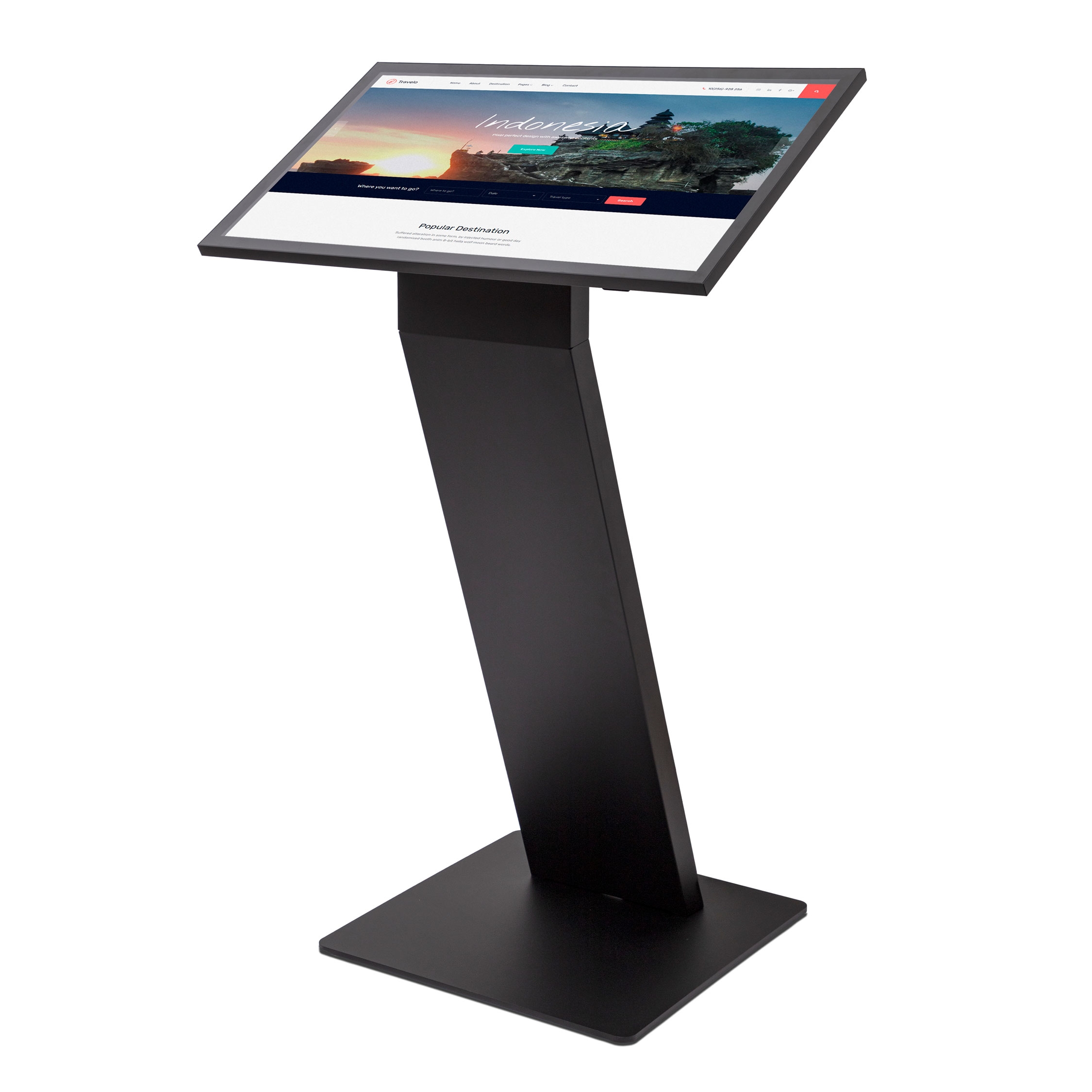Stream-Line Digital Kiosk - 32" Touchskærm Sort