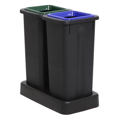 Style affaldssystem til sortering - 2x20L