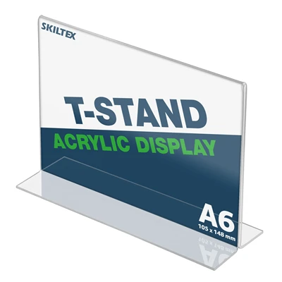 T-Stand Bredformat Akrylholder - A6