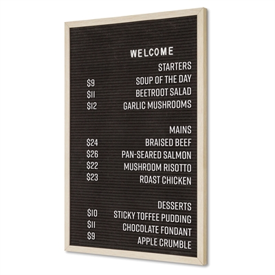 Teak Letter Board - 40x60 cm